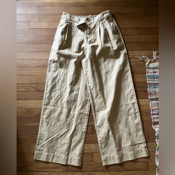 Faherty cotton canvas pleated trousers - Picture 10 of 11